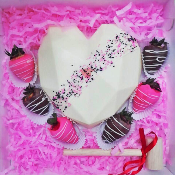 Choco Corazón Diamantado (6 Fresas) - Imagen 3