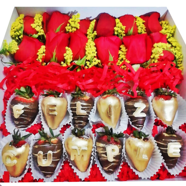 Choco Roses (12 Fresas,12 Rosas ) - Imagen 4