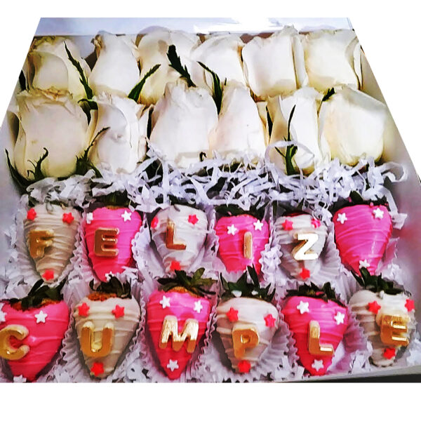 Choco Roses (12 Fresas,12 Rosas ) - Imagen 5