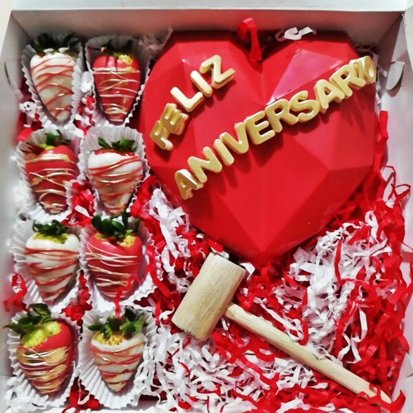 Choco Corazón Diamantado (8 Fresas) - Imagen 3