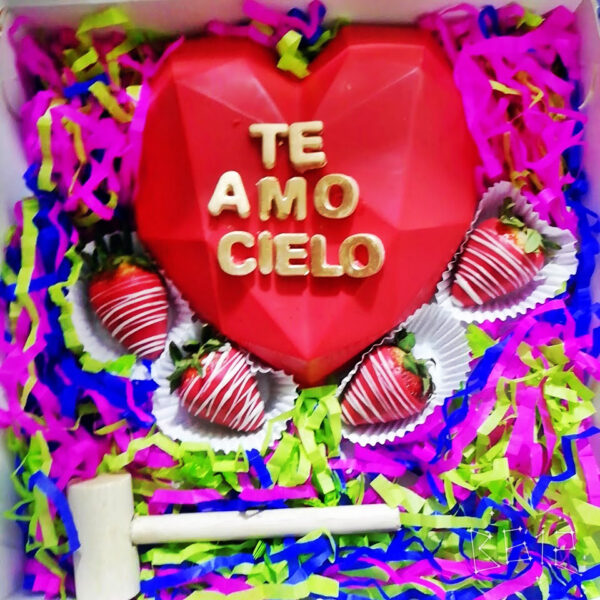 Choco Corazón Diamantado (4 Fresas) - Imagen 8