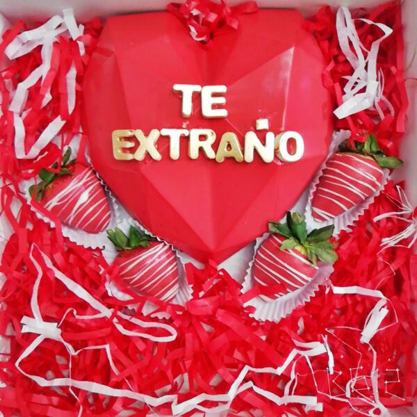 Choco Corazón Diamantado (4 Fresas) - Imagen 9