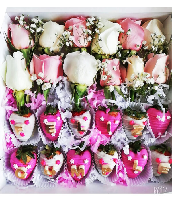 Choco Roses (12 Fresas,12 Rosas ) - Imagen 8