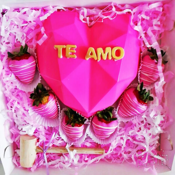 Choco Corazón Diamantado (6 Fresas) - Imagen 4