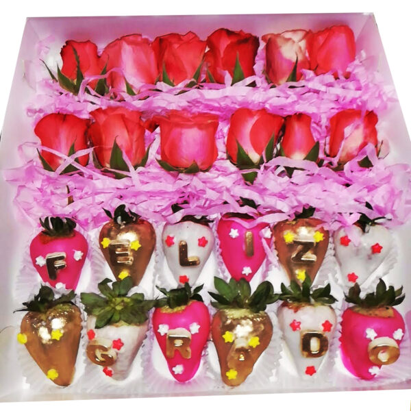 Choco Roses (12 Fresas,12 Rosas ) - Imagen 9