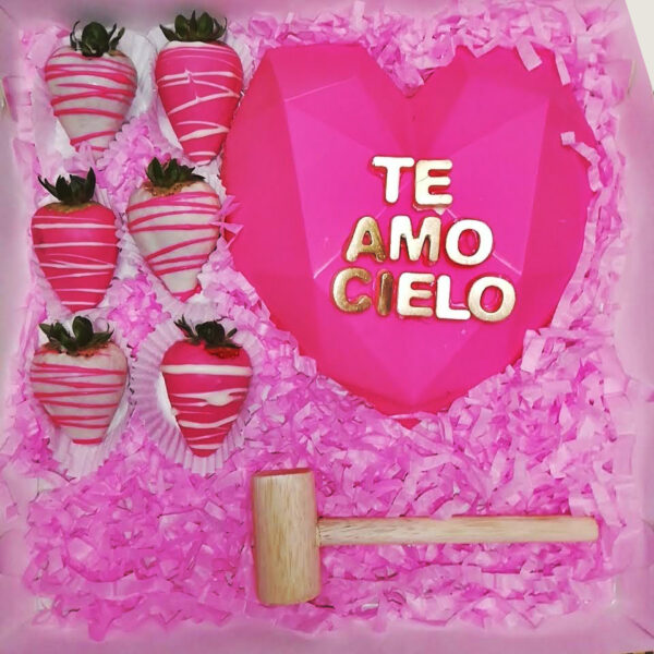 Choco Corazón Diamantado (6 Fresas) - Imagen 5