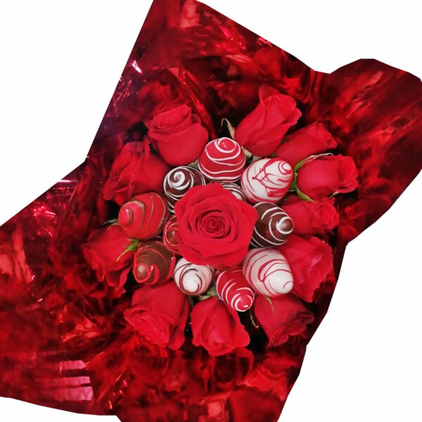 Choco Bouquet Roses (12 fresas 12 Rosas)