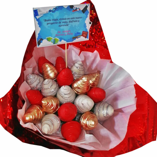 Choco Bouquet Roses (19 fresas 12 Rosas) - Imagen 2