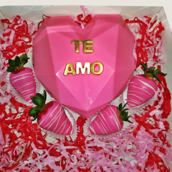 Choco Corazón Diamantado (4 Fresas) - Imagen 11