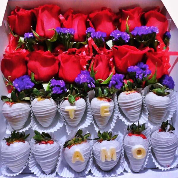 Choco Roses (12 Fresas,12 Rosas ) - Imagen 12