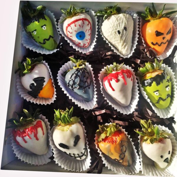 Choco Caja Halloween (12 fresas) - Imagen 3